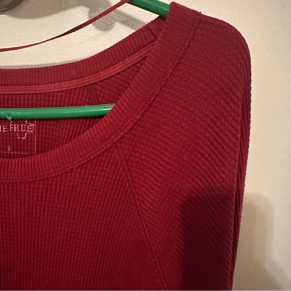 Free People We The Free Thermal Oversized red women S - Picture 6 of 11